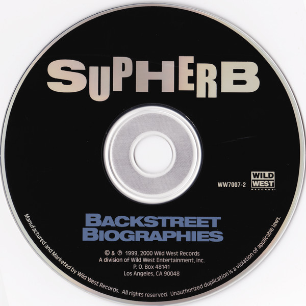 Backstreet Biographies By Supherb (CD 2000 Wild West Records) In Los ...